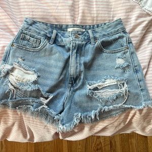 Pacsun high rise festival Jean shorts